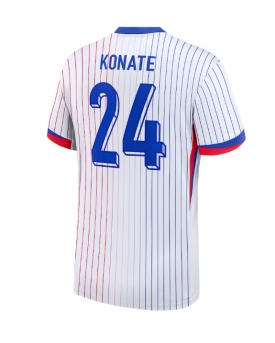 Francia Ibrahima Konate #24 Maglia Gara Trasferta Repliche Europei 2024